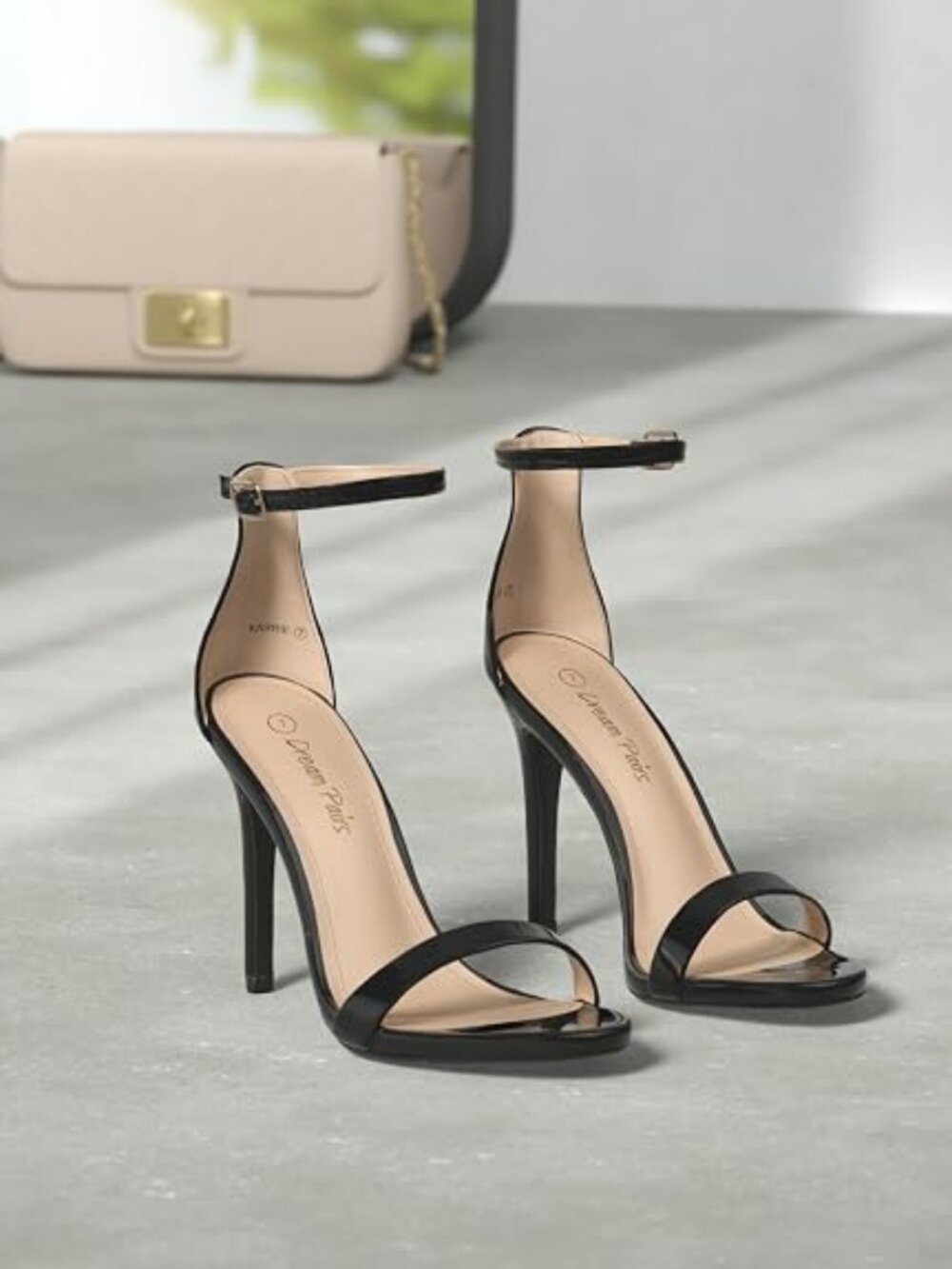 Women's High Heels Flower Ankle Strap Stilettos Round Open Toe Dressy Sexy Sanda